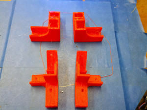3D Printer Open Beam 1.4 Lower Frame Braces in PLA Complete