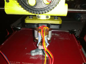 OB 1.4 3D Printer with PLA Budaschnozzle Adapter Plate Printing ABS Adapter