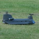 model helicopter landed