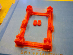 OB 1.4 3D Printer Y-Carriage Completed in stringy PLA