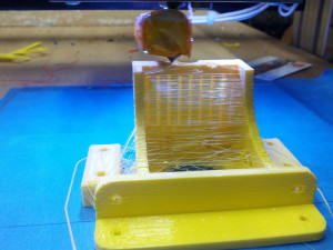 RepRap OpenBeam 1.4 DIY 3D Printer Z Motor Mount printing in PLA