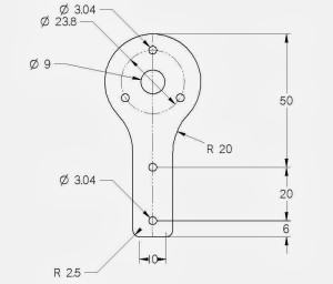 This mount is for the Turnigy X900 using DT-750 motors. The 23.8mmm diameter should be 23mm