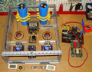 labled overview of argon laser PSU