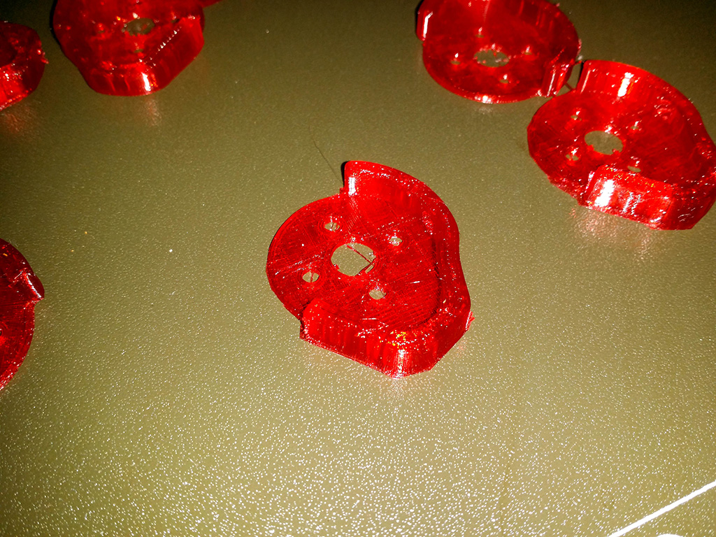 Flexible TPU parts printed with Prusa I3 Mk3s